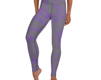 Ekolu Purple-blue Yoga Leggings