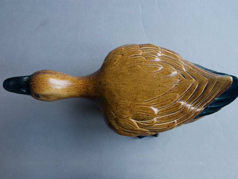 Duck Figurine MCM French Art Ceramics image 5