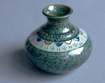 Wazon Höganäs Yngve Blixt MCM Art Ceramics Szwecja