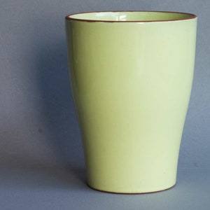 Dutch Yellow Fifties Vase MCM Art Ceramics Netherlands