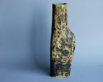 A-symmetrical Loré Floor Vase Beesel Netherlands MCM Dutch Art Ceramics