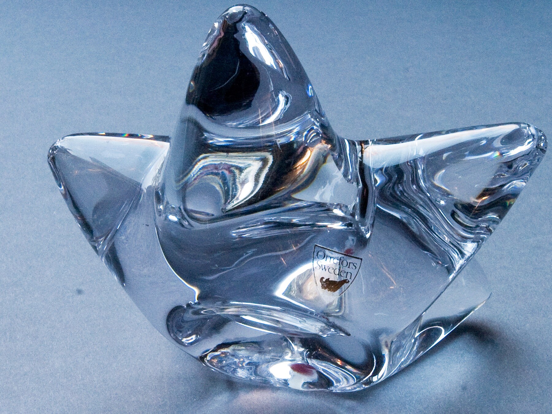 Orrefors Starfish Votive by per B Sundberg MCM Scandinavian Art