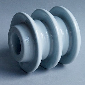 Big High Voltage Grey Porcelain Insulator MCM Dutch Ceramics Industrial Design