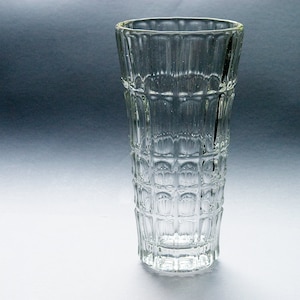 Heřmanova Hut’ 20147/25 Lens Vase MCM Sklo Union Czech Art Glass