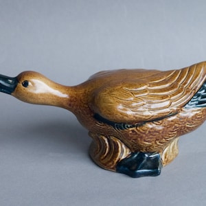 Duck Figurine MCM French Art Ceramics image 1