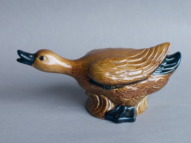 Duck Figurine MCM French Art Ceramics image 1