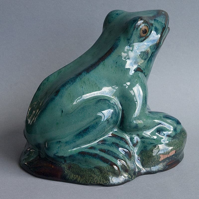 Big Frog Statue Figurine MCM Dutch or Belgian Ceramics Etsy