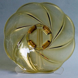 Walther Glas Primus Fruit Bowl 1935 MCM West Germany Art Glass