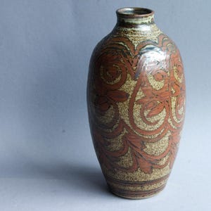 Robert Lowe 1970-tals Studio Pottery Vas MCM British Art Ceramics