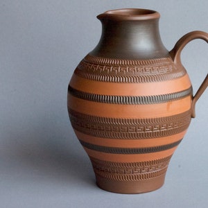 Ilkra Edelkeramik Handarbeit 227/25 Vaso Sgraffito con manici MCM WGP Fat Lava Germania occidentale