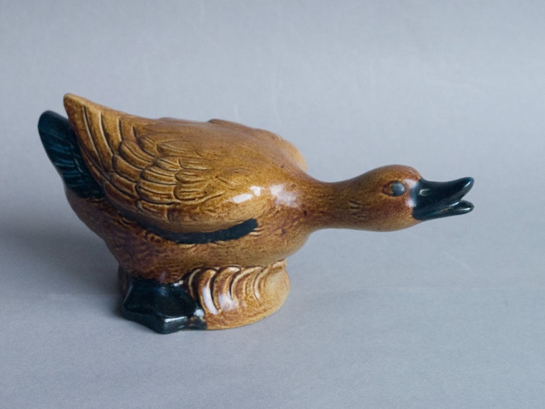 Duck Figurine MCM French Art Ceramics image 3