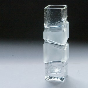 Vaso Warmensteinach &#39;Polar&#39; Op-art 1970 MCM Art Glass Germania Pop Art