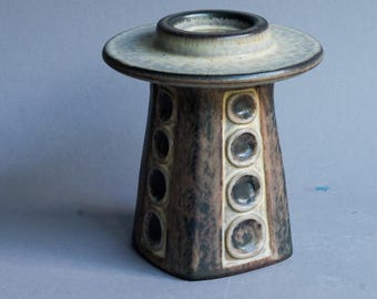 Bornholm 'Marianne Starck' Candle Holder for 'Michael Andersen' MCM Danish & Scandinavian Art Ceramics
