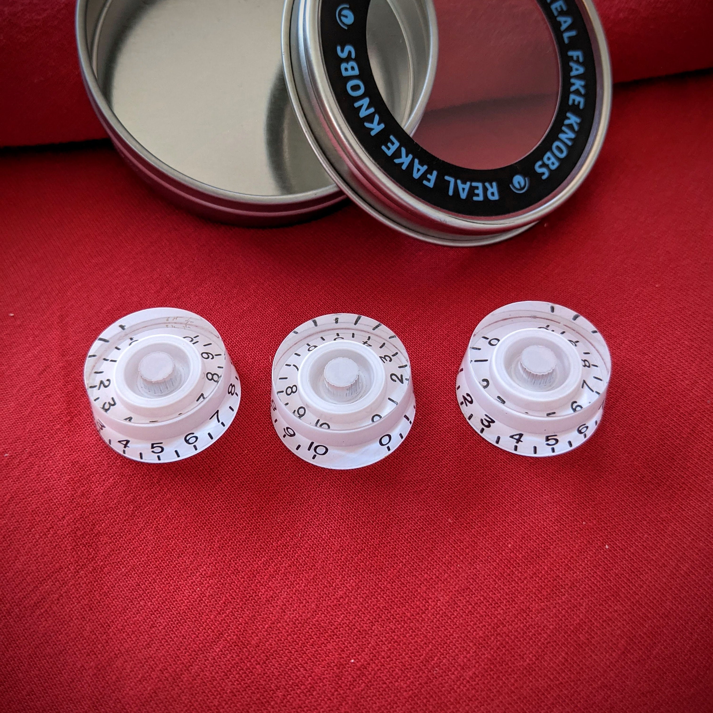 Real Fake Knobs Gtype White 3 Set Etsy