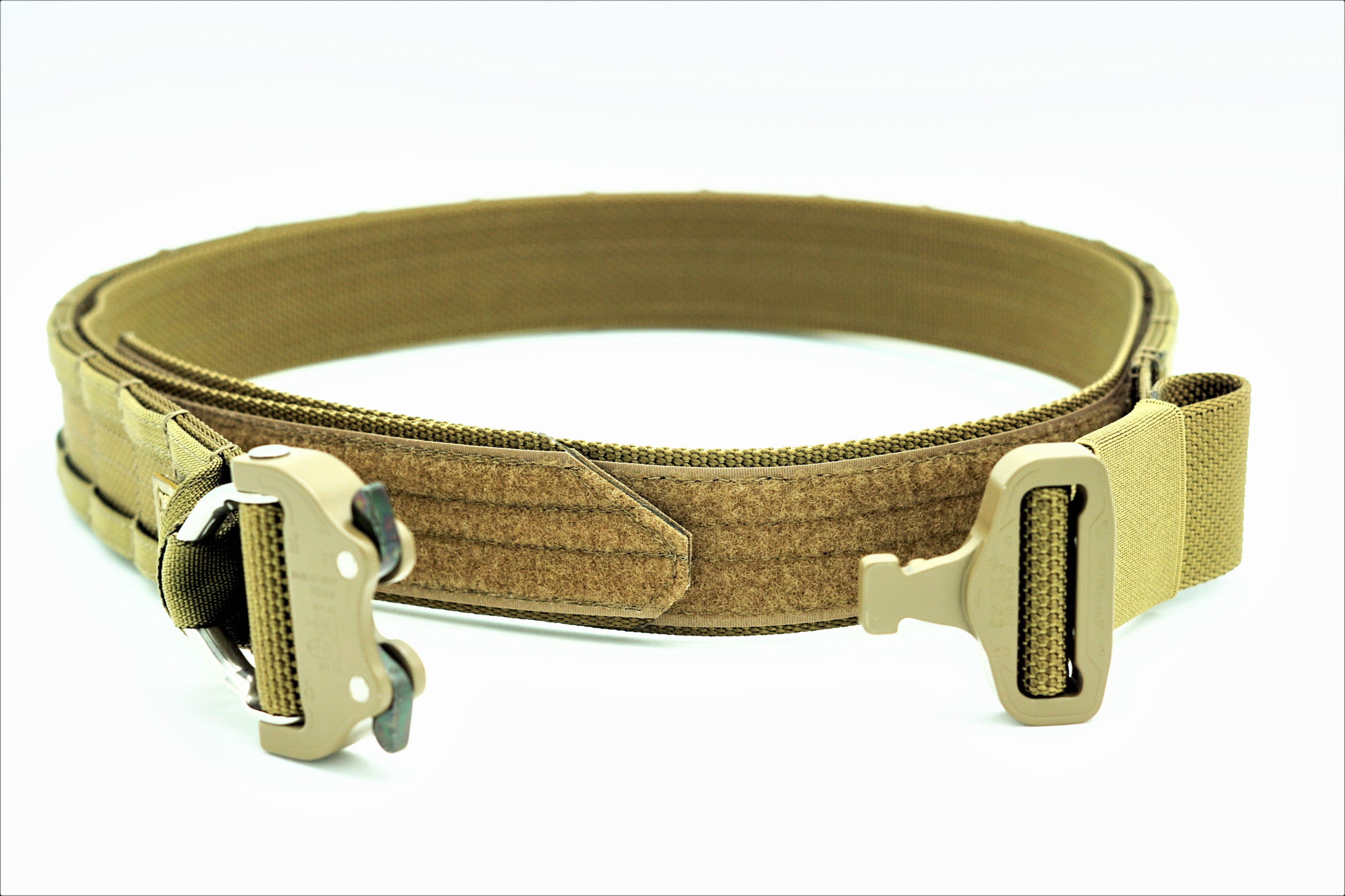 Tactical Belt - Coyote Brown - D-Ring Cobra - Ricon Tactical