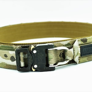 Tactical Belt- Multicam Black Cobra D- ring RICON TACTICAL