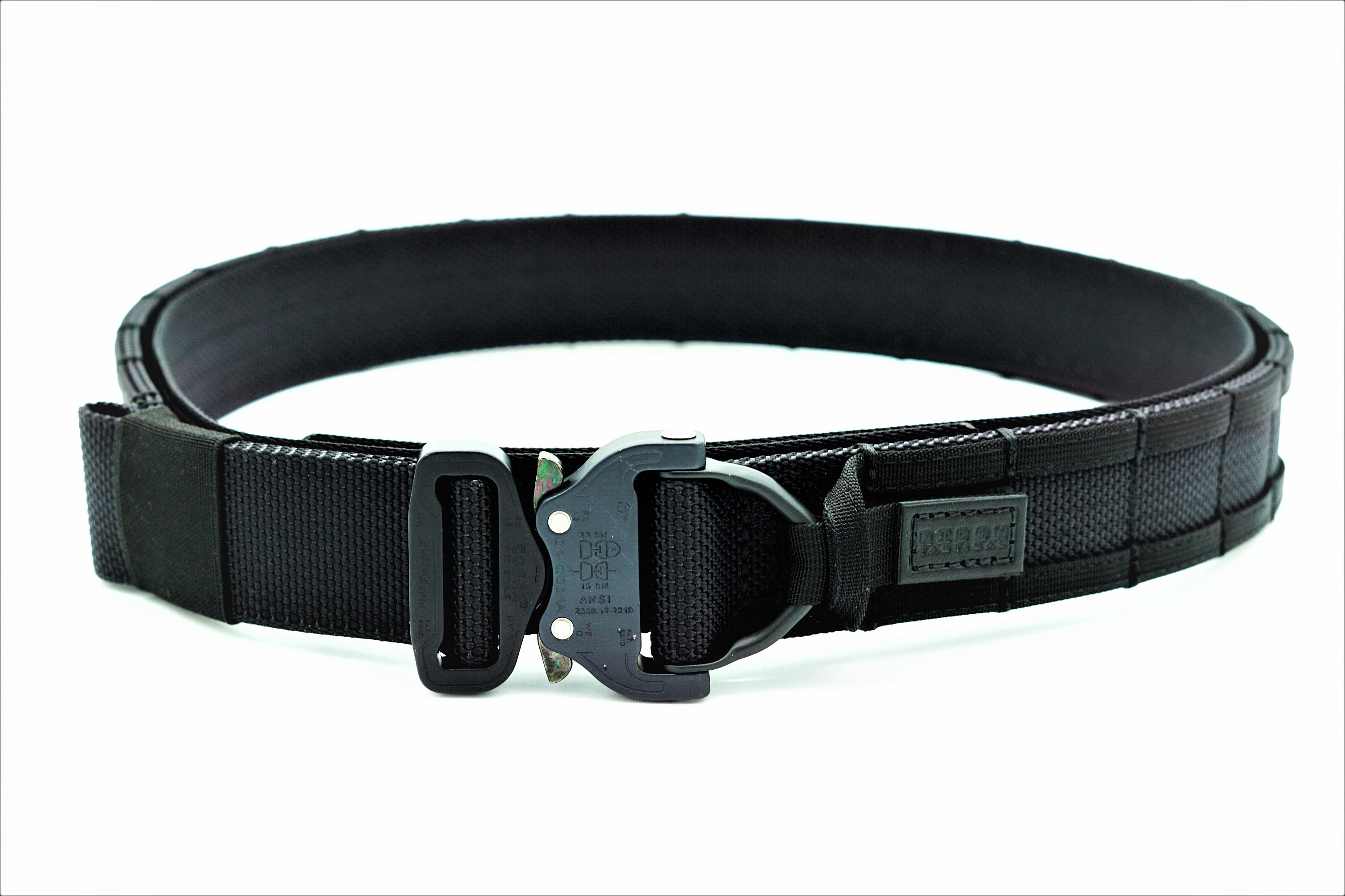 1 Nylon Cobra Techwear Belt Quick Release Matte Black / Large / None