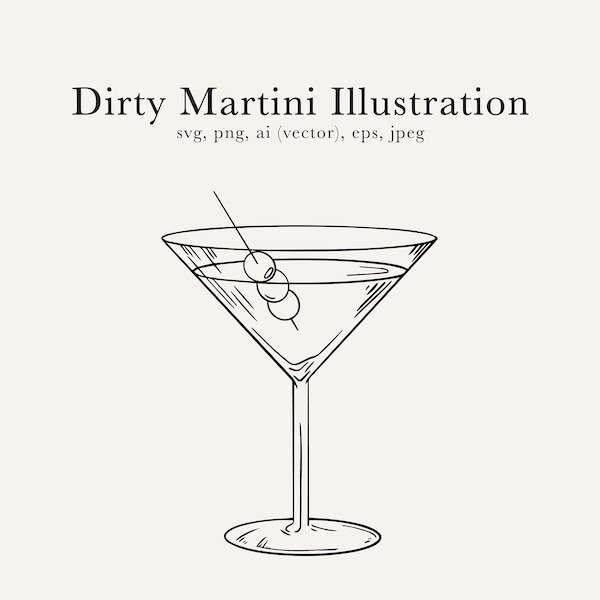 Dirty Martini Etsy