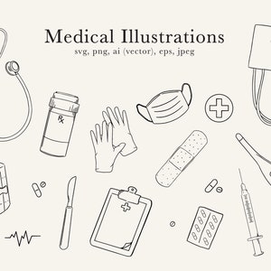 Medical Illustrations, Medical Clip Art, Nurse and Doctor Clip Art, Medical Drawings
