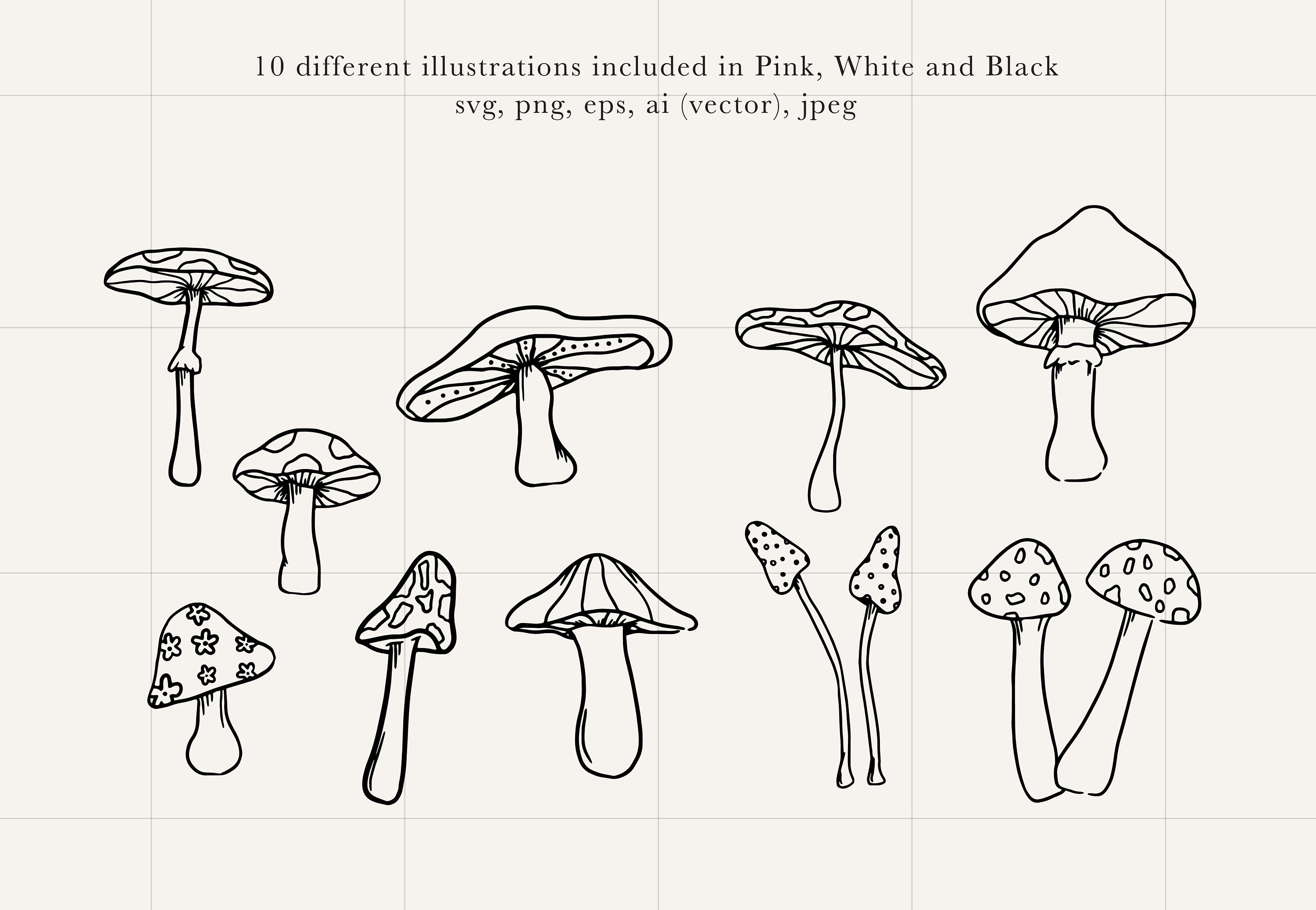 きのこの日常の絵 MUSHROOM HOUSE Coloring Book(キノコの家 塗り絵): 森の幻想