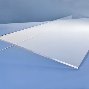 40 inch long clear floating shelf, custom length depth