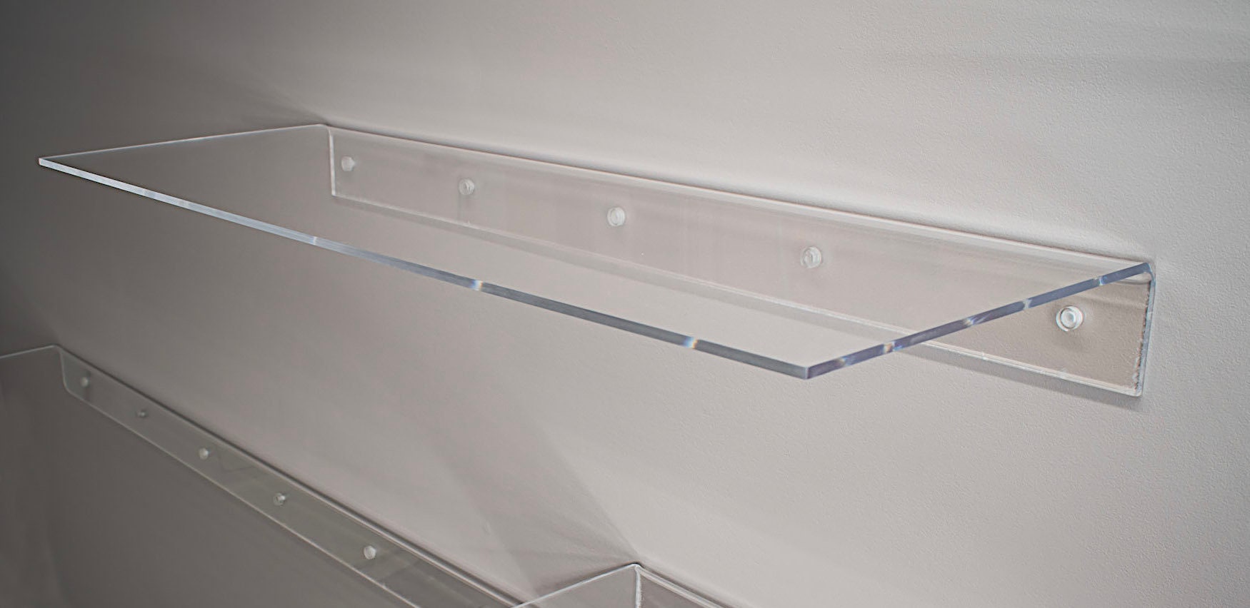 36 Clear Acrylic Floating Shelf Etsy