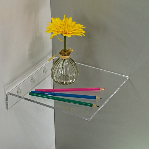 Acrylic Corner Shelf Etsy