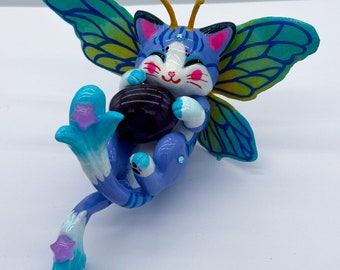 Calixte the butterfly fairy cat sculpture