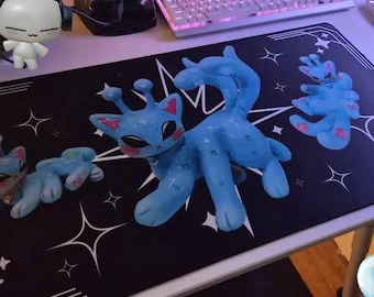 Alfombrilla de escritorio 3D Glorbus azul