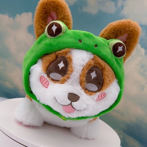 Froggy the corgi plushie!