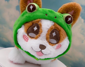 Froggy the corgi plushie!