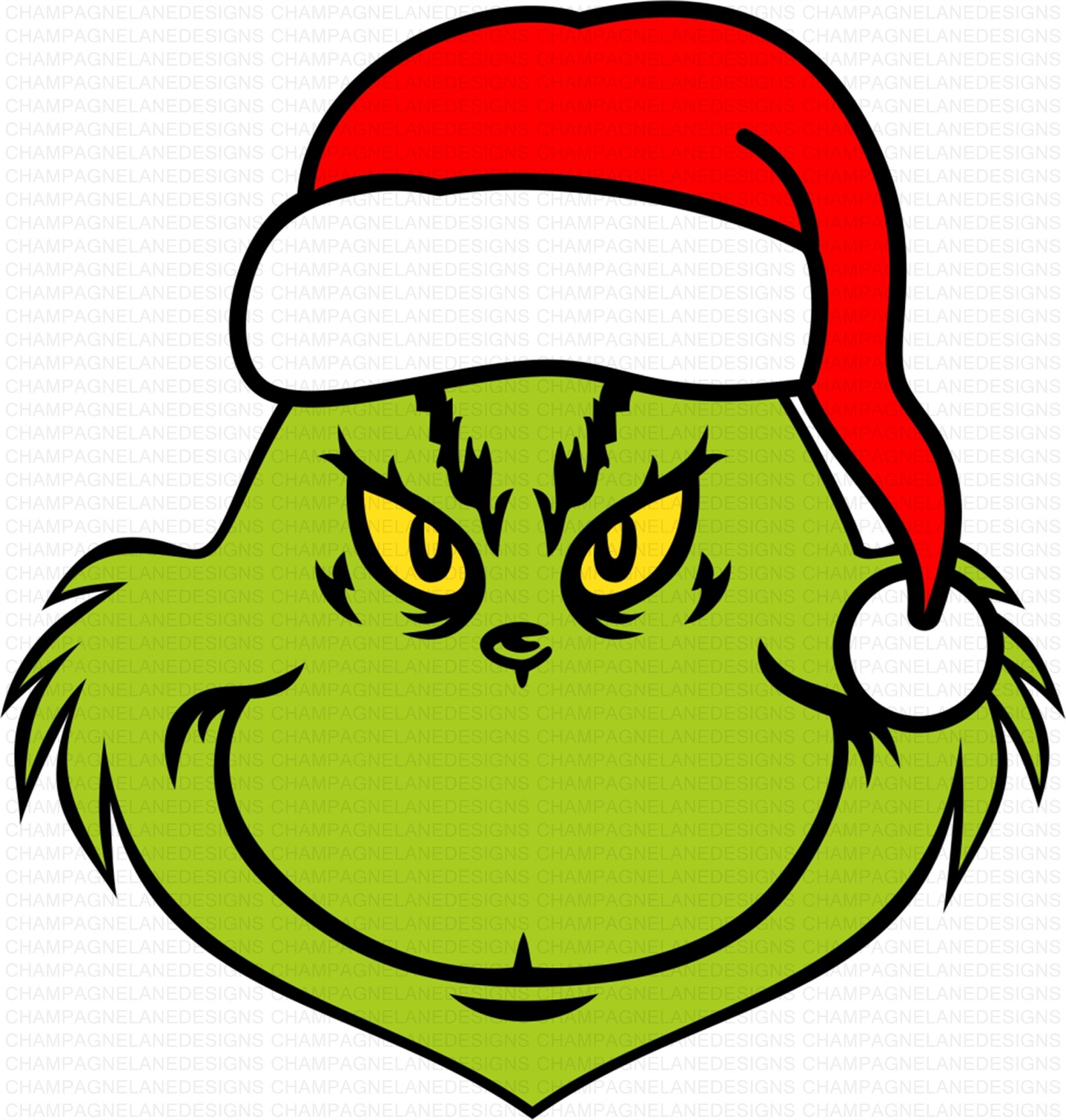 Grinch Svg Grinch Face Svg The Grinch Svggrinch Christmas Etsy | Images ...