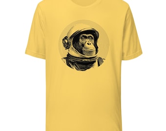 Astronaut Monkey T-Shirt | Space Ape Graphic Tee | Vintage Cosmic Animal Shirt