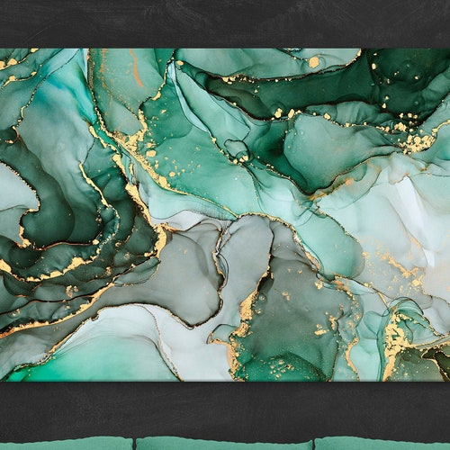 Rose Gold Marble Canvas Wall Art Pink Marble Abstract Wall Etsy