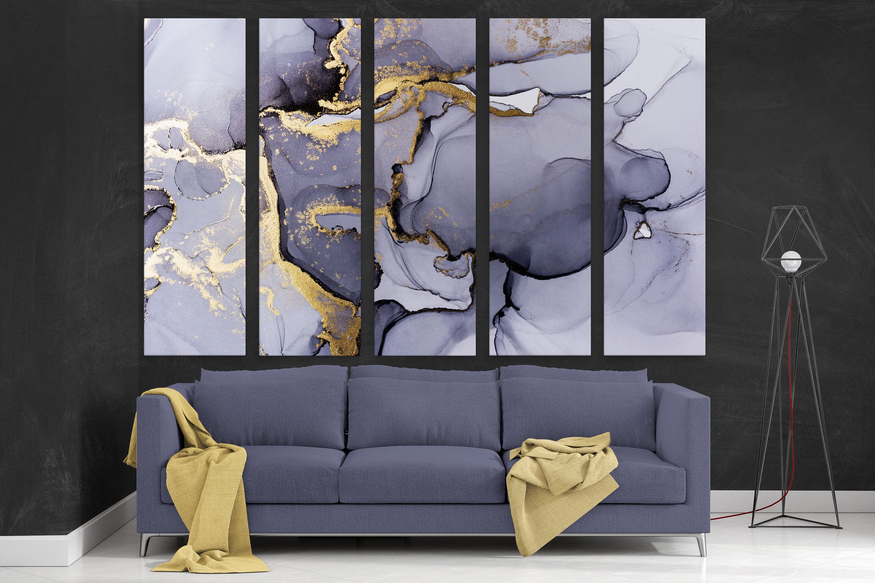 Canvas Wall Art Print Calming Wall Art Decor Set of 5 Etsy