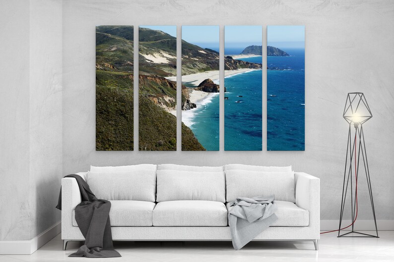 California Wall Decor Canvas Print Pacific Ocean Canvas Art Etsy
