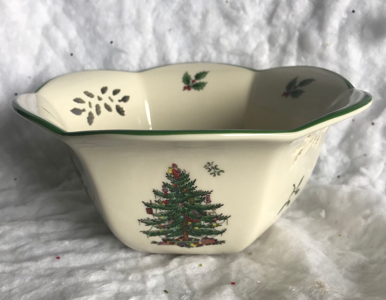 Beautiful Spode Christmas Nut Bowl Etsy