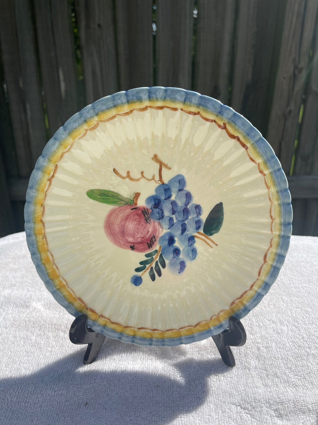 Stangl Hand Painted Pottery Plates Etsy