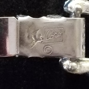 Coro Signed silver tone bracelet image 6