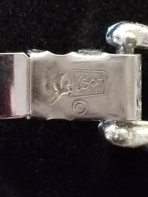 Coro Signed silver tone bracelet - image 6