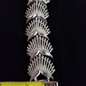 Coro Signed silver tone bracelet image 4