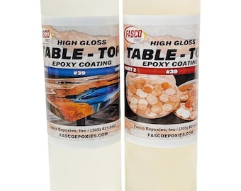 Crystal Clear Table Top Epoxy – UV Resistant, 64 Oz Kit