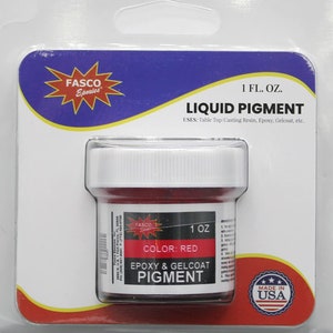 Red Pigment for Epoxy Resin, Gelcoat, Paint - 1 oz