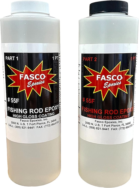 Fasco 55F Fishing Rod Building Clear Epoxy Coating Quart Kit 
