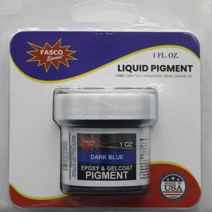 Dark Blue Pigment for Epoxy Resin, Gelcoat, Paint - 1 oz