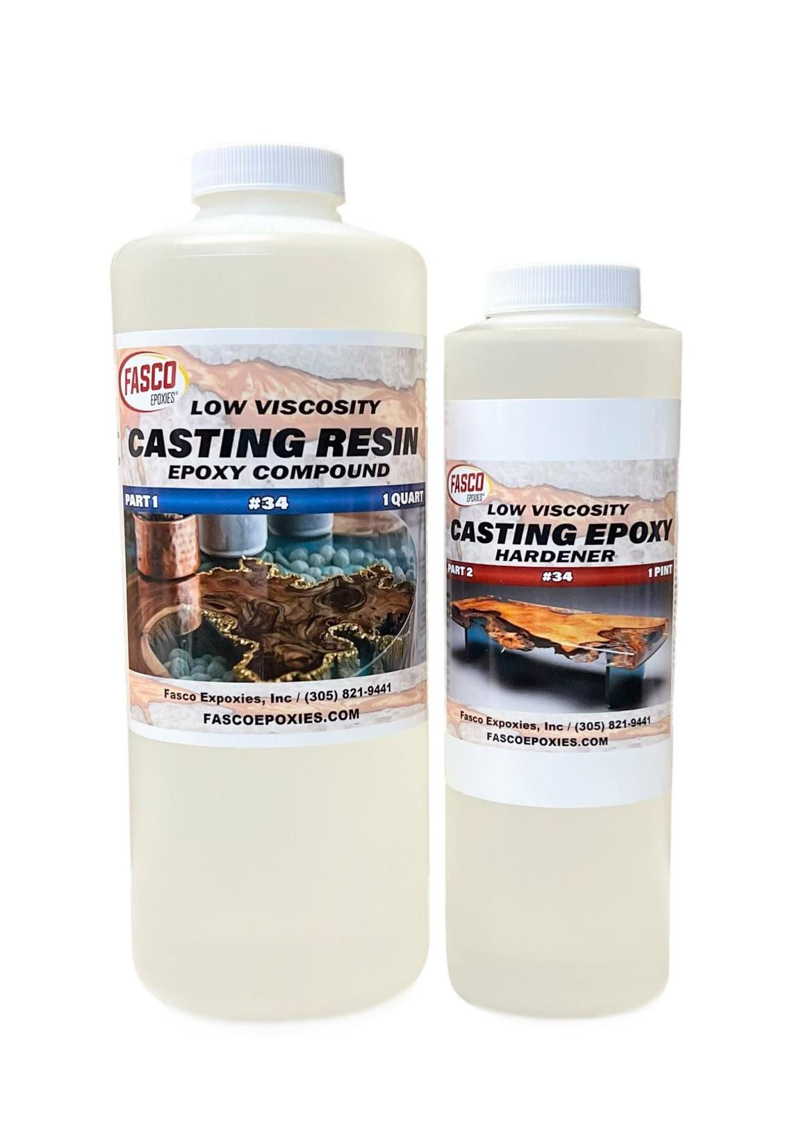 Clear Epoxy Casting Resin - Epoxy 1.5 Gallon Kit - 192 Oz Total