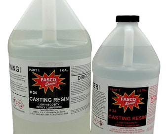 Clear Epoxy Casting Resin - Epoxy 1.5 Gallon Kit - 192 Oz Total