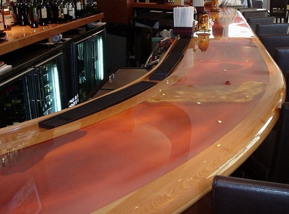 crystal clear bar table top epoxy