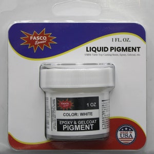 White Pigment for Epoxy Resin, Gelcoat, Paint - 1 oz