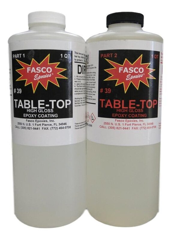 Crystal Clear Table Top UV Resistant Epoxy 1/2 Gallon Kit 64 Oz Good for  River Tables and Countertops Jewelry Making Bar Top Resin 